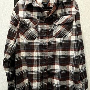 Pendleton Plaid Shirt - Black, White, Brown